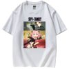 Anime SPY X FAMILY Anya Men Short Sleeve Cotton T Shirt Casual Harajuku Fashion Unisex Streetwear 1 - Spy × Family Merch