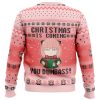 Christmas Is Coming You Dumbass Spy X Family Ugly Christmas Sweater BACK mockup - Spy × Family Merch