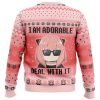 I Am Adorable Spy X Family Ugly Christmas Sweater BACK mockup - Spy × Family Merch