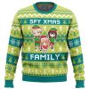 Xmas Family Spy X Family Ugly Christmas Sweater FRONT mockup - Spy × Family Merch